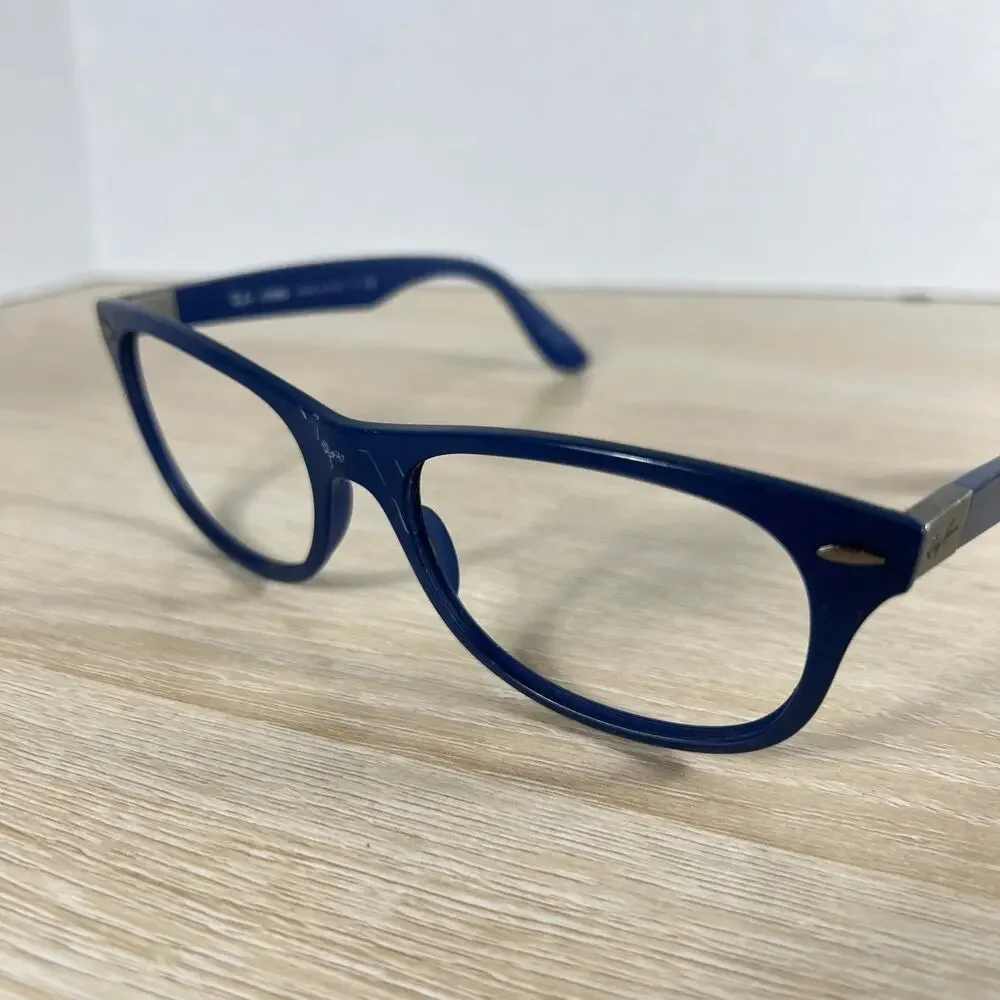Ray-Ban RB4207 6015/8G LiteForce Sunglasses Blue Frames Only DAMAGED 55-17 Italy